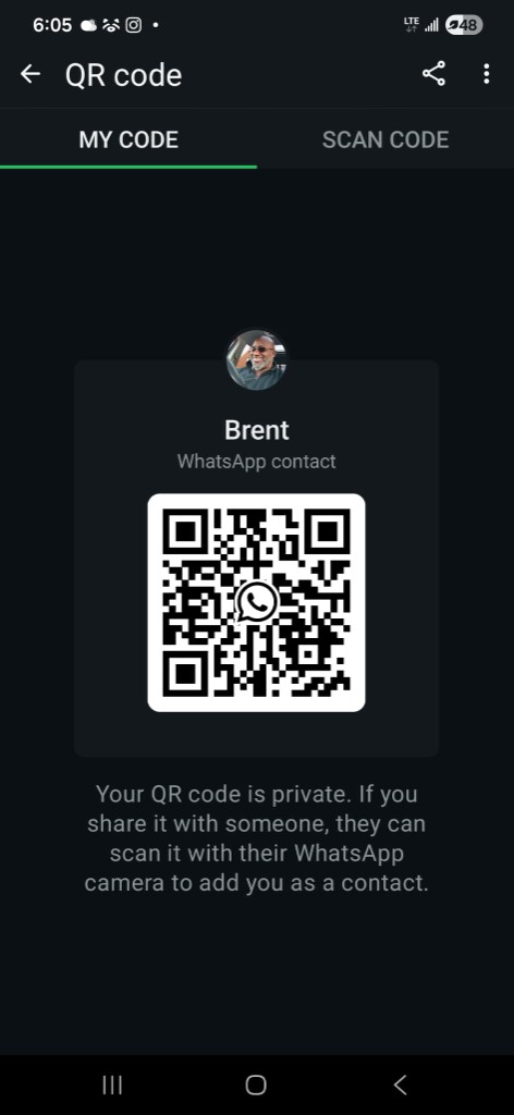 WhatsApp QR code — scan to add BWR Group Canada